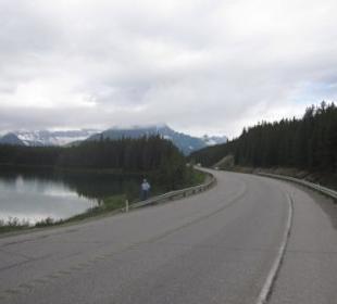 Auf dem Icefields Parkway im Banff National Park