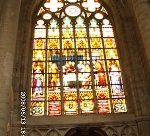 kunstvolle Glasfenster