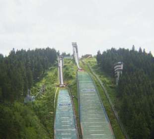 Sprungschanzen Oberhof im Sommer