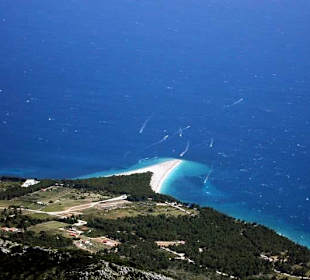 Zlatni Rat vom Gipfel Vidova