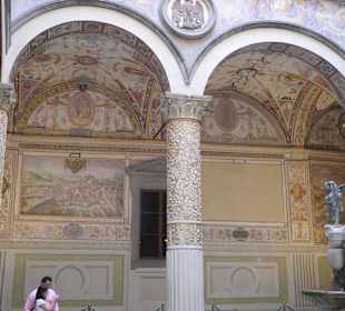 Habsburger Städtebilder unter Arkaden