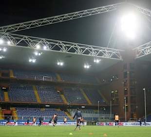 Partita della Sampdoria, vista del campo