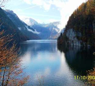 Ausblick vom Malerwinkel auf den Königssee
