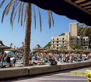 Blick auf den Strand