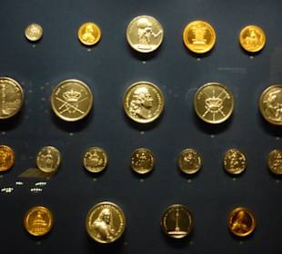 Im Münzkabinett im Dresdner Residenzschloss