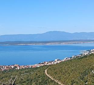 Blick hinunter nach Selce