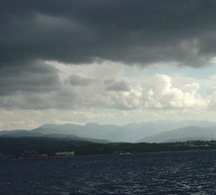 Gewitter bei unserer Schiffstour nach Side