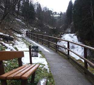 Blick am Badgasteiner Wasserfallweg nach oben