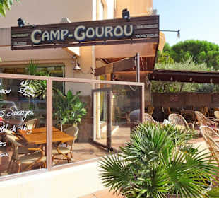 Außenansicht des Restaurant Le Camp-Gourou