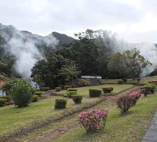 Parkanlage mit den Caldeiras das Furnas