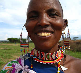 Ohrschmuck einer Masai-Frau