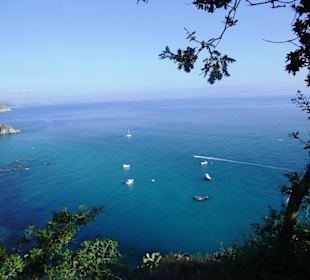 Vom Capo Vaticano über dem Meer