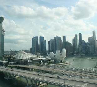 Blick vom Singapur Flyer