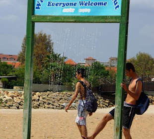 Vom Sunrise Richtung Kumköy-Evrenseki am Strand