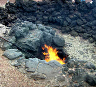 Feuer unter der Fußsohle