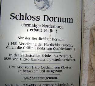 Infotafel am Schloß