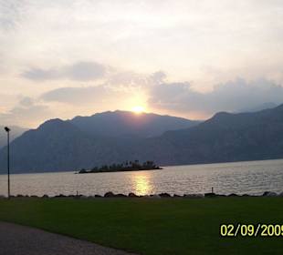 Sonnenuntergang von unsererm Lieblingsrestaurant