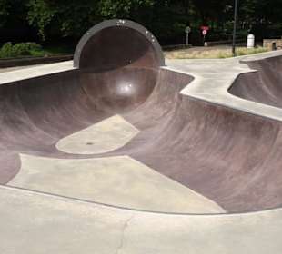 Auf dem Parcours des Skateparks