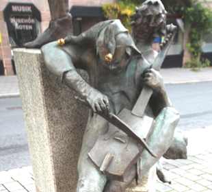 Gauklerbrunnen auf dem Grünen Markt