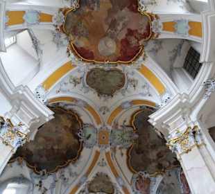 Blick zur Decke der Basilika