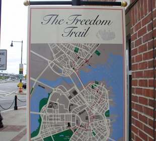 Karte vom Freedom Trail