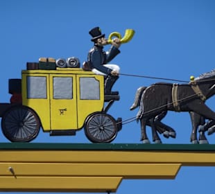 Details vom Maibaum in Seebruck