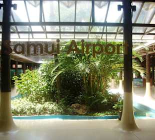 Ankunftsbereich auf dem Flughafen Samui