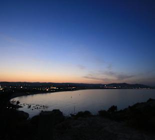 Bucht von Kolymbia am Abend