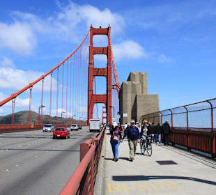 Kombinierter Rad-und Fußweg Golden Gate Bridge