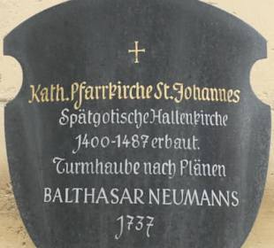 Die katholische St.-Johannes-Kirche in Kitzingen