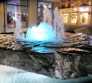 Beim Leopoldsplatz in der Nacht