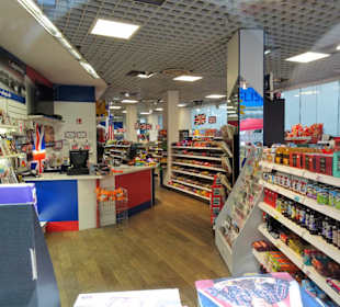 Blick in den English Shop
