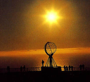 Mitternachtssonne am Nordkap