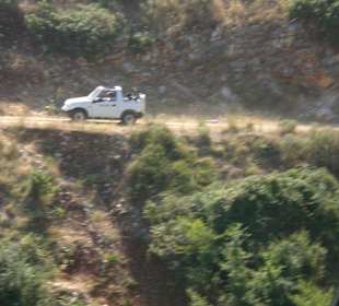 Zum Teil über Naturstrassen