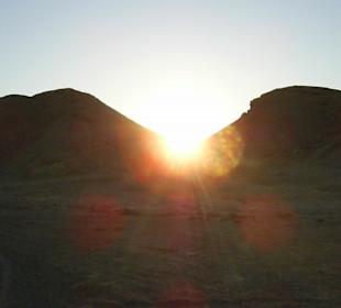 Sonnenuntergang in der Wüste