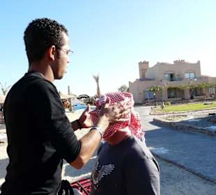 Der Arafat als Helm