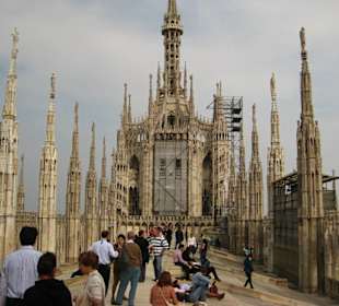 Auf dem Dach des Mailänder Doms