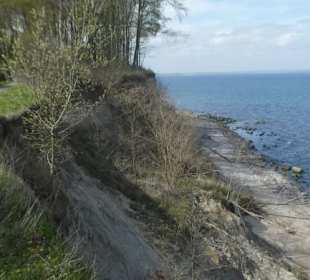 Blick vom Höhenweg auf die Ostsee und Küste