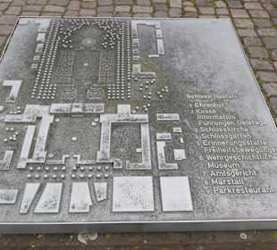 Das Residenzschloss von Rastatt im Modell