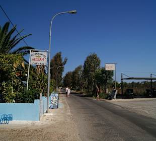 Die Straße zum Strand