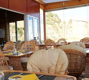 O Farol-Innenbereich mit Blick auf den Strand