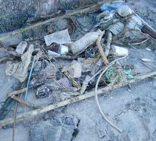 Müll am Strand von Hua Hin