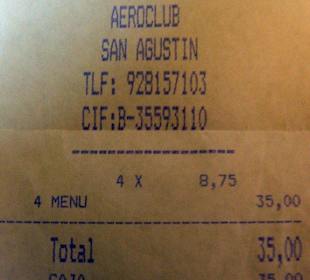 Der Rechnungsbeleg zum Reisetipp!