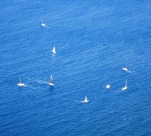 Das Mittelmeer unterhalb der Route des Crêtes