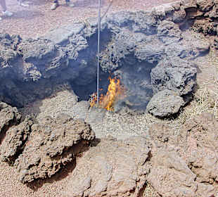 Feuerzauber am Islote del Hilario