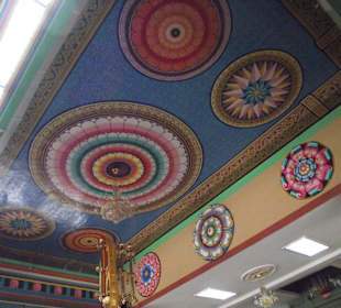 Decke des indischen Tempels