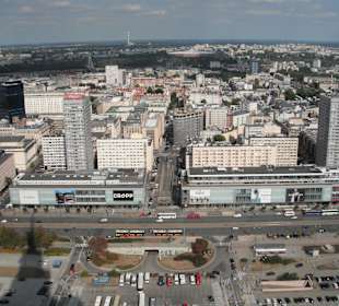 Widok z Pałacu Kultury