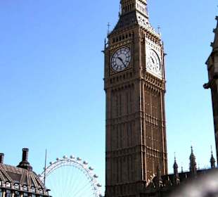 Torre del Big Ben y London Eye