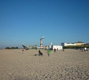Strand im Herbst in Warnemünde