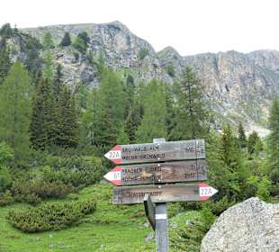 Wandern im Bereich Kuhwiese und Kasa Alm